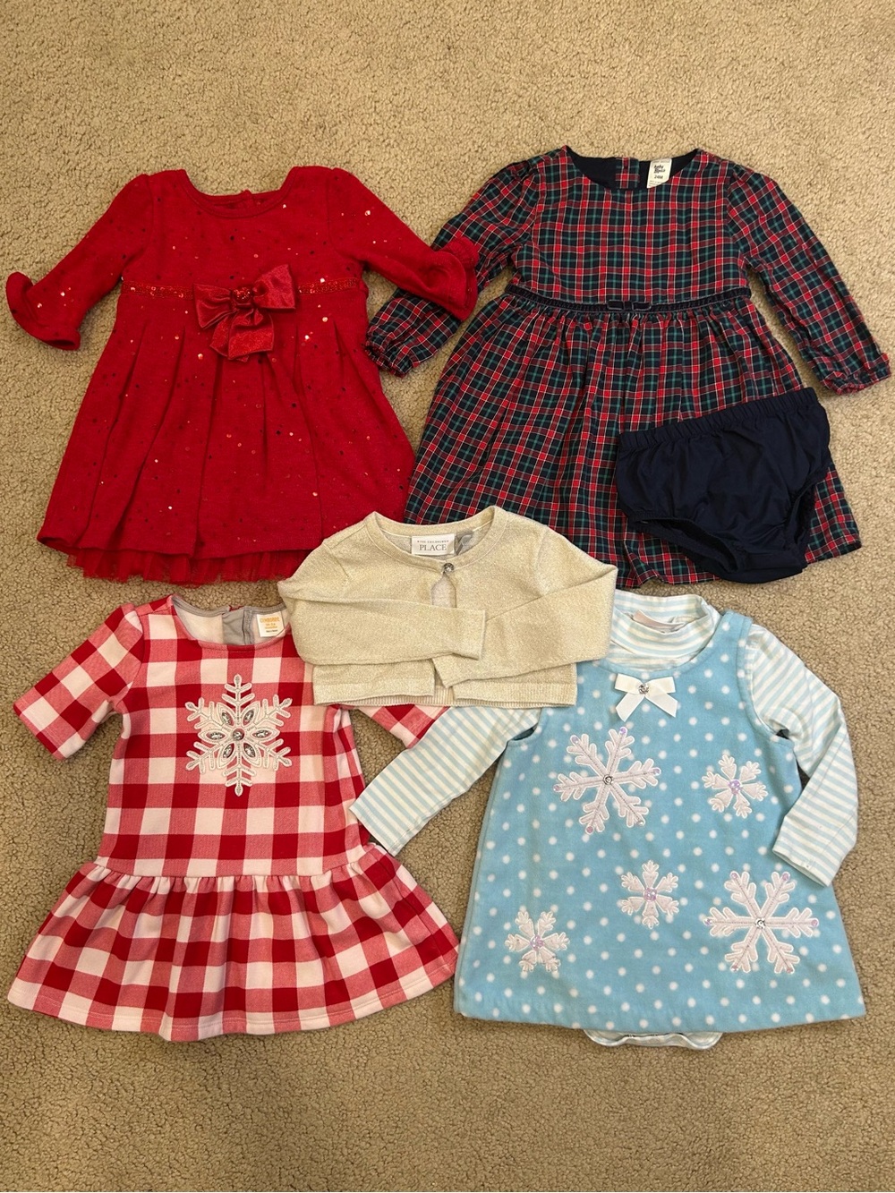 Girls Christmas Dresses Size 18-24 Months